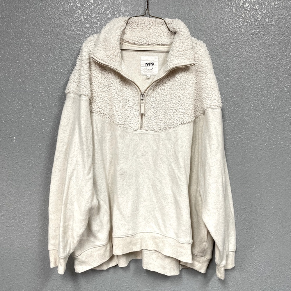Aerie Hometown Holiday Quarter Zip Sweatshirt